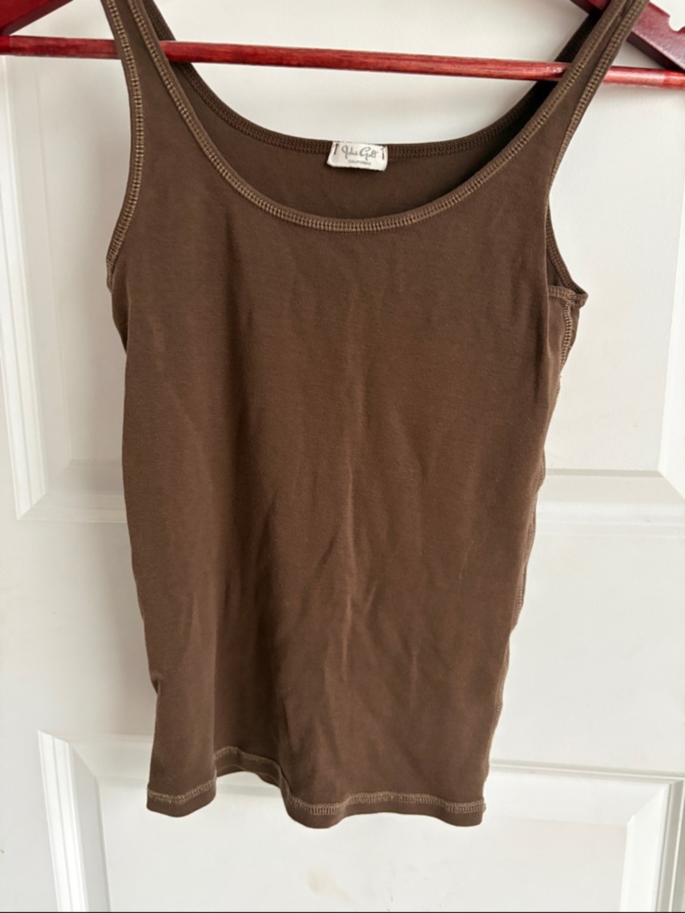 Brandy Melville Brown Scoop Neck Tank